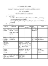Tiết 15 Kiểm tra 1 tiết học kì I- Năm 2015-2016- lớp 12 chương trình chuẩn